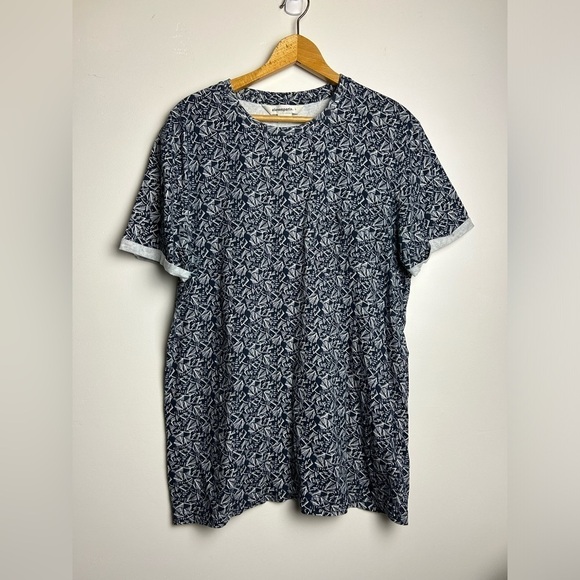 ElevenParis Men’s Navy Blue/White Graphic Shirt Size L - Picture 1 of 9